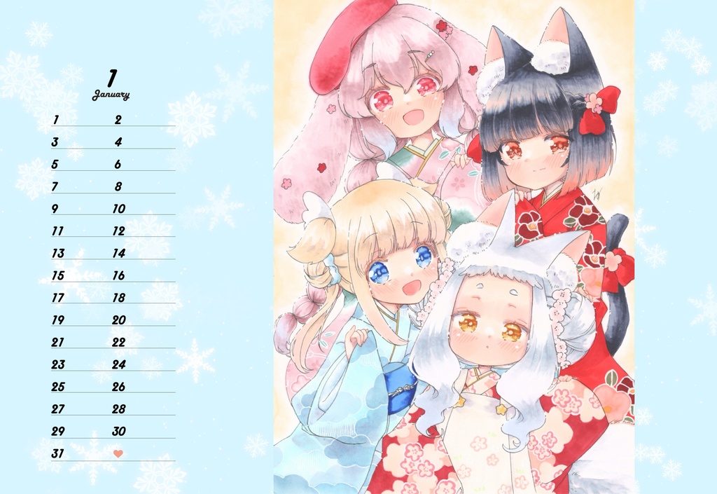 うちの子カレンダー