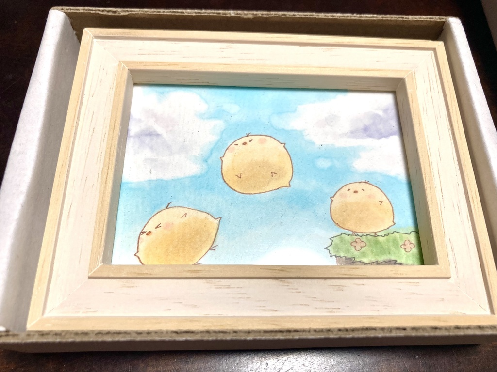 額付き原画 ピヨちゃん ATCサイズ