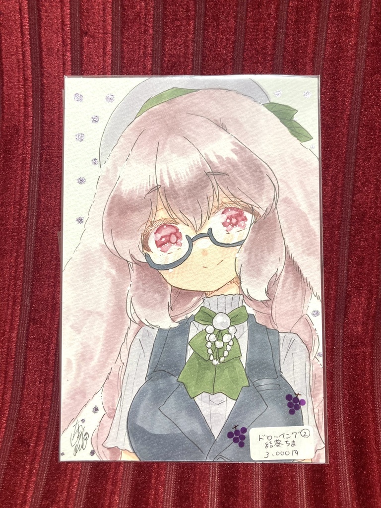 フレームレス原画 うちの子 花和はな ハガキサイズ