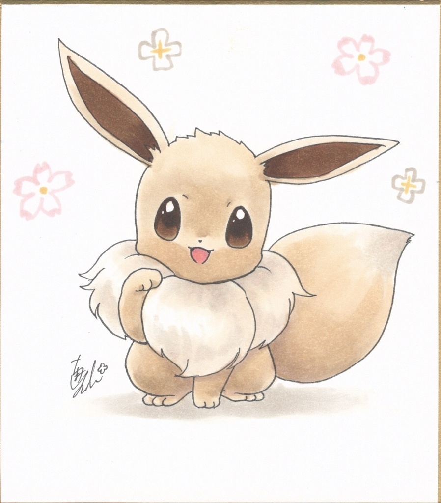 イーブイ ミニ色紙