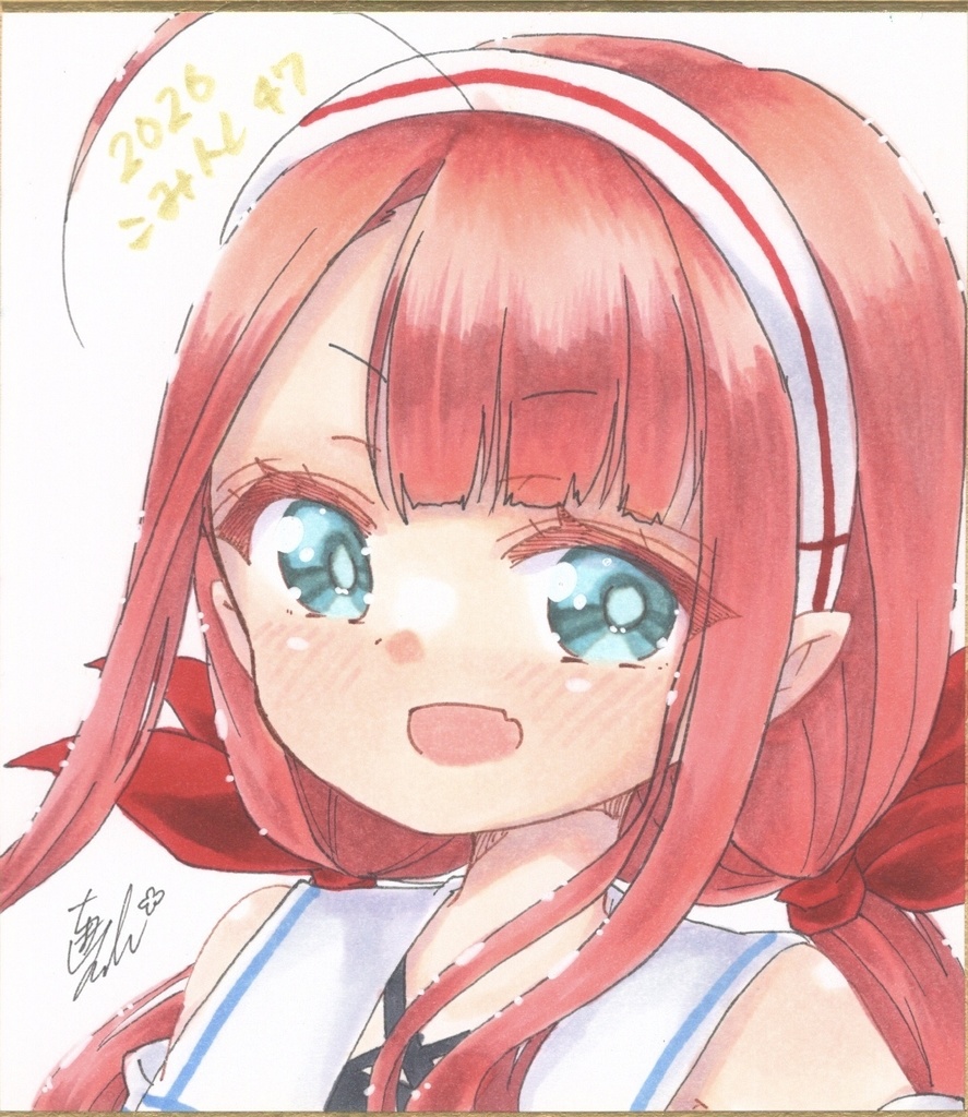 艦これ 江風 ミニ色紙