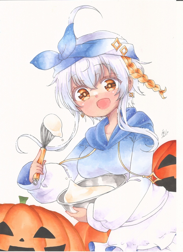 ミリル・シャムシルルさんのファンアート(skeb)原画