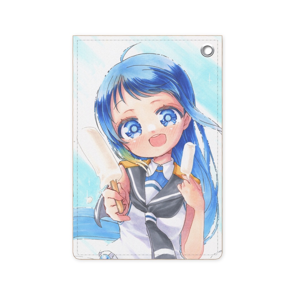 艦これ五月雨とアイス パスケース