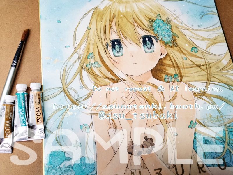 【受注制作】オーダーメイド直筆サイン色紙(大色紙27.2㎝×24.2㎝)(ミニ色紙 13.5cm×12.0cm)※ご依頼希望の方はご連絡ください