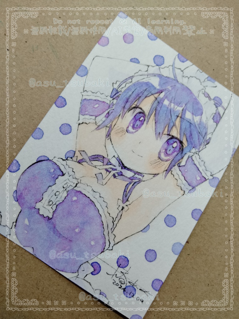 ミニイラスト原画　5枚セット