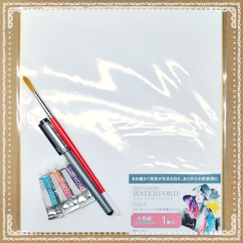 【受注制作】セミオーダー直筆サイン大色紙 (27.2㎝×24.2㎝)