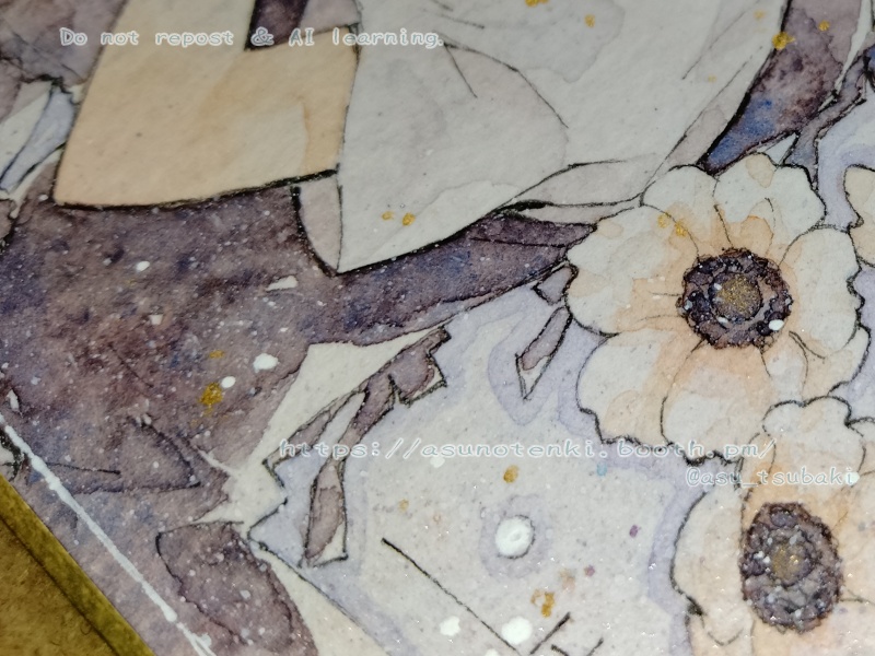 ミニ色紙原画 みつ&恭子