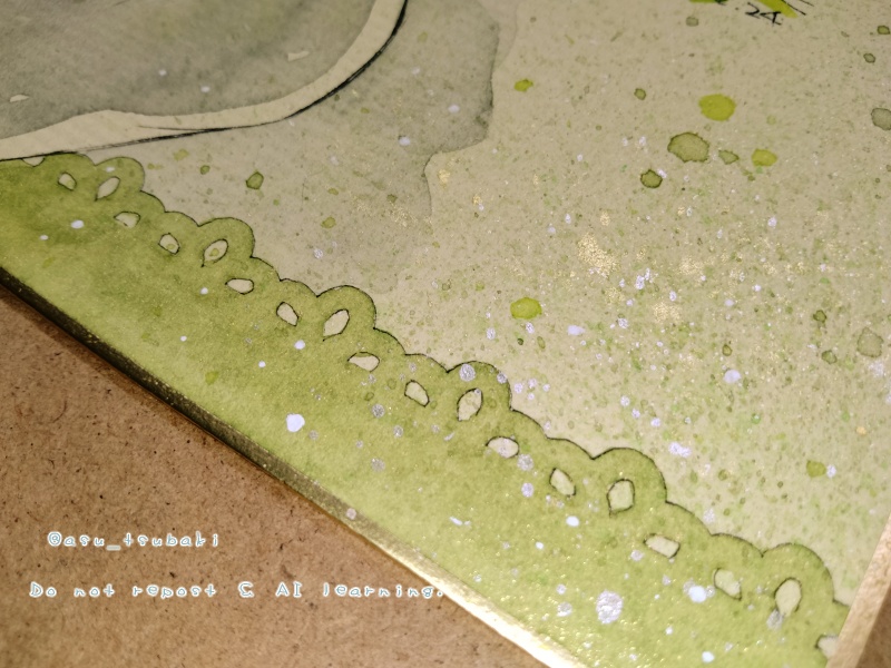 イラスト色紙 安奈