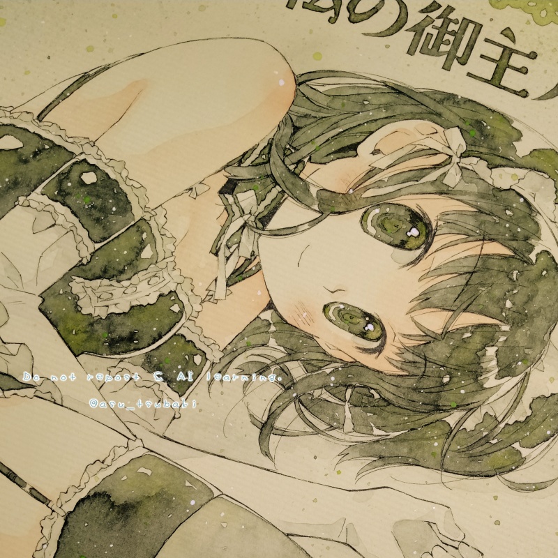イラスト色紙 安奈