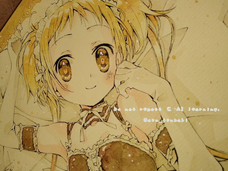 イラスト色紙 みつき