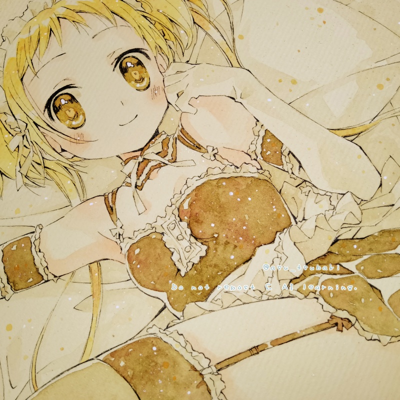 イラスト色紙　みつき