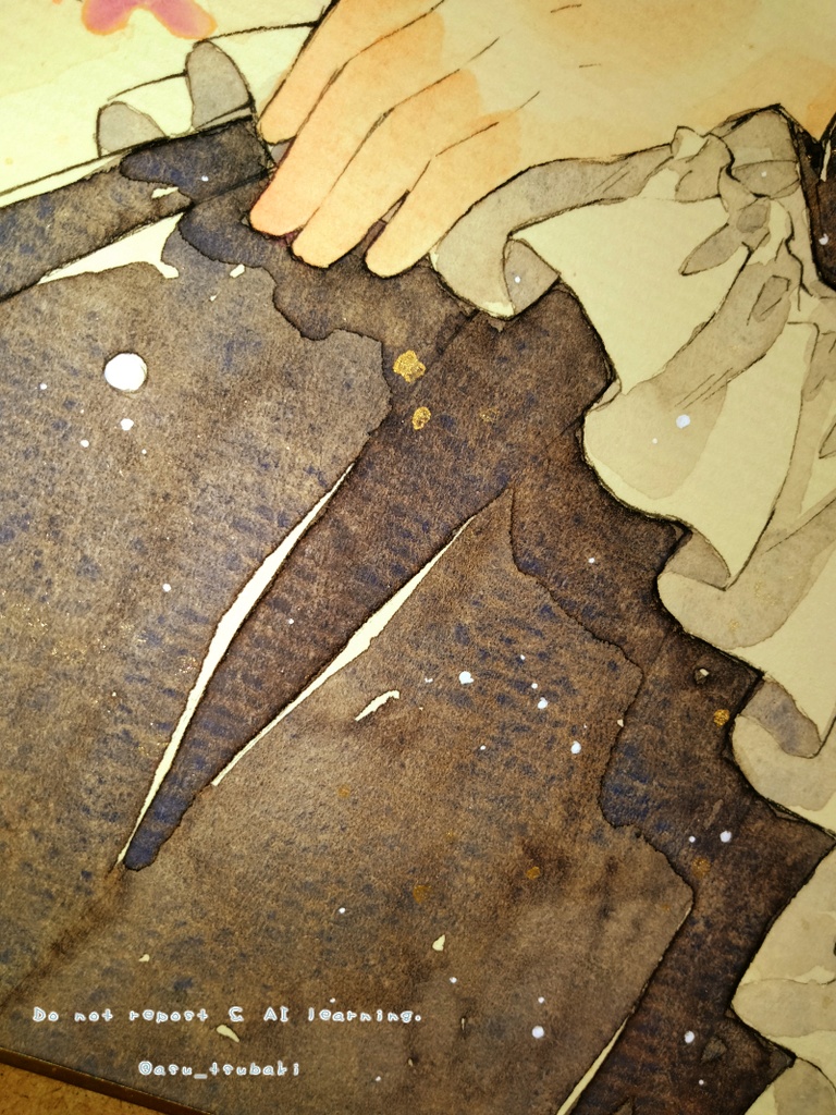 イラスト色紙 メイドさん