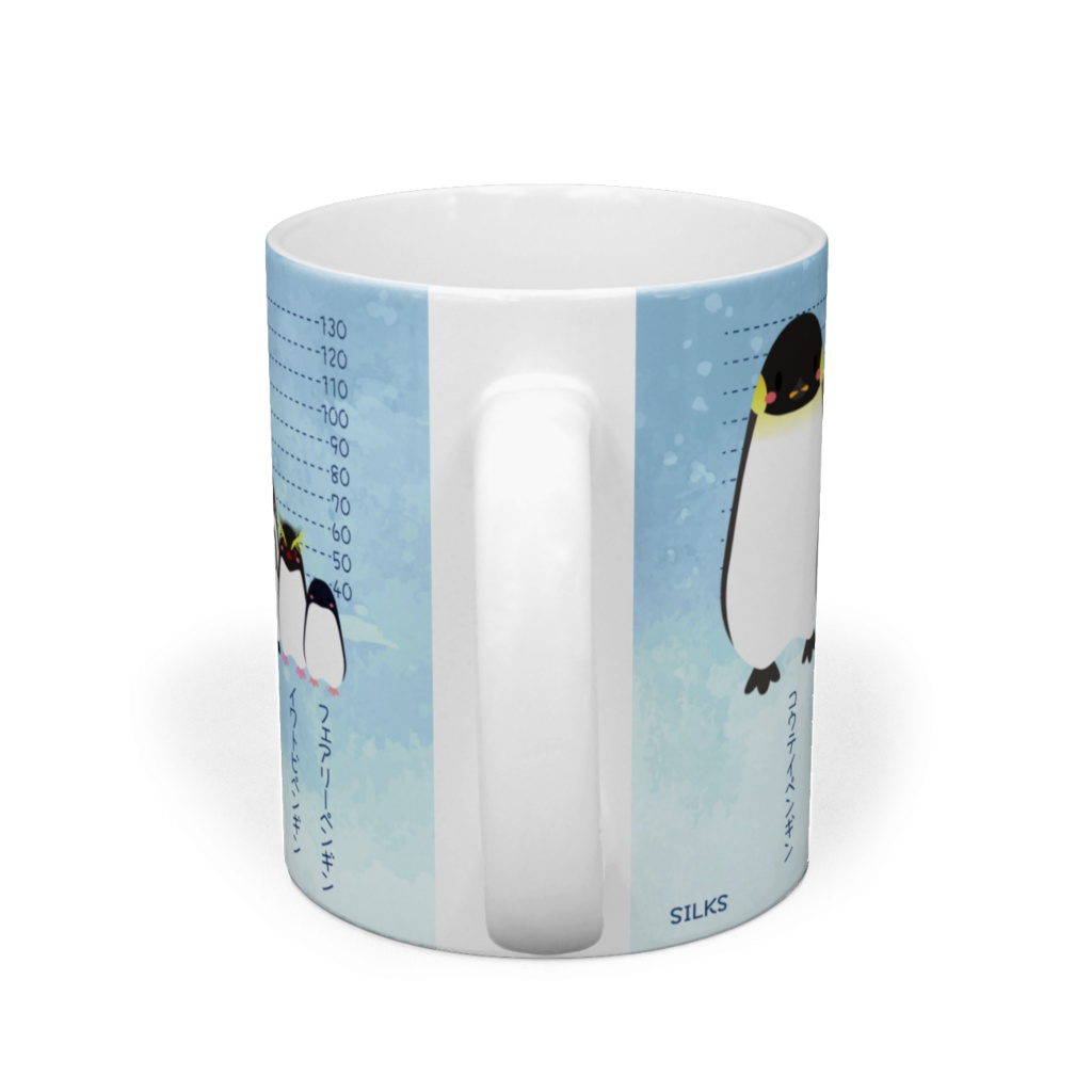 ペンギンの背比べマグカップ