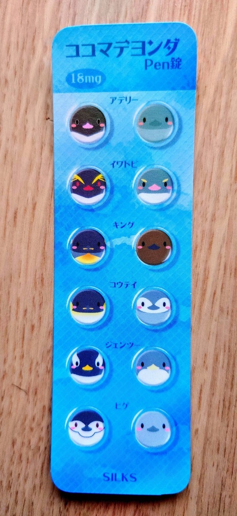 おくすりシート風しおり