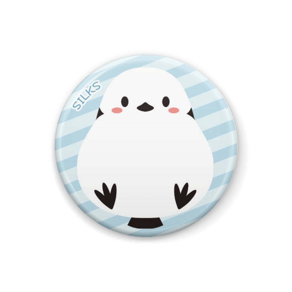 シマエナガ缶バッジ