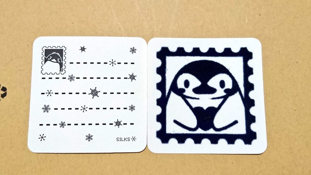 ペンギンのモフモフメッセージカードセット