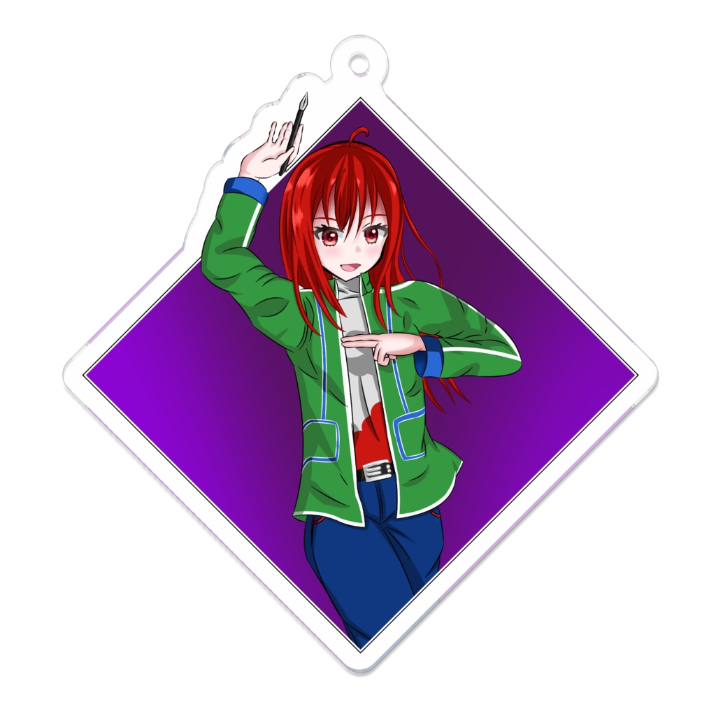 シニアクリルキーホルダー