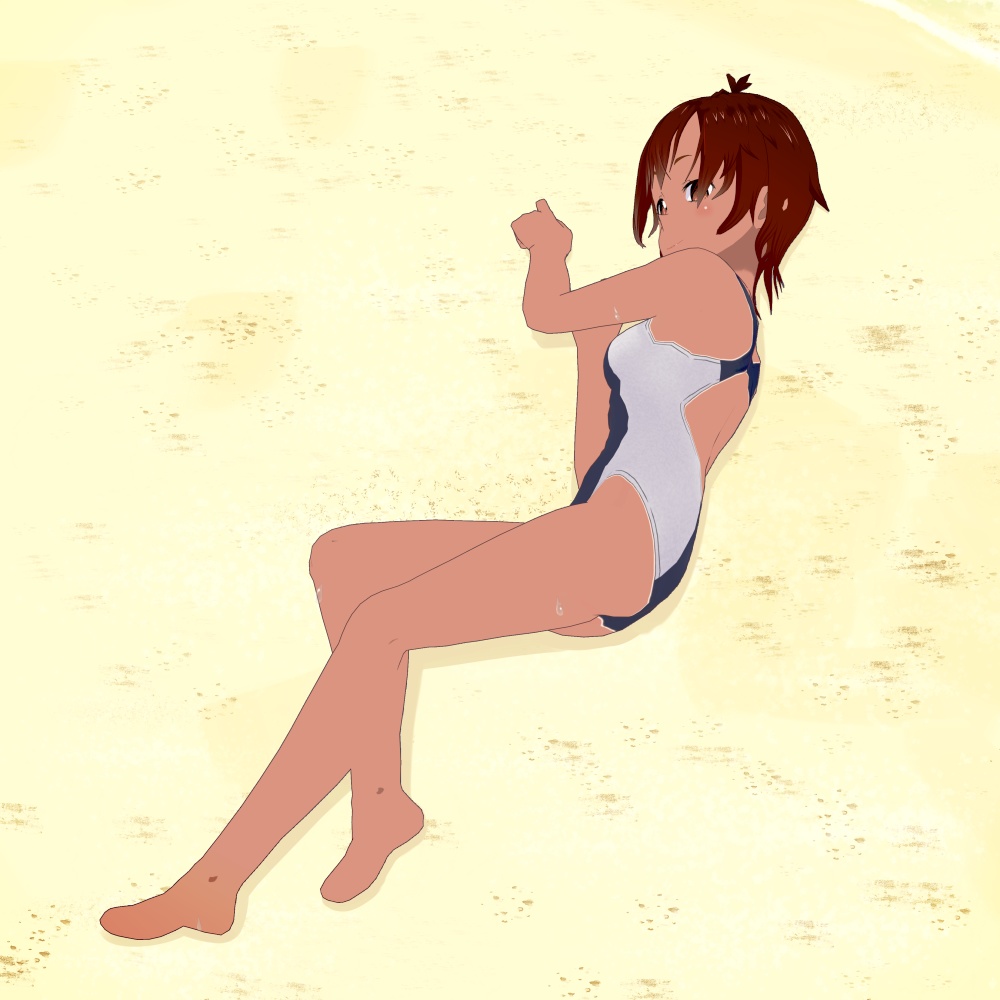 【VRoid】一ノ瀬かがよ(v1.0.5_vroid形式同梱版/商用利用可) モブ子シリーズ