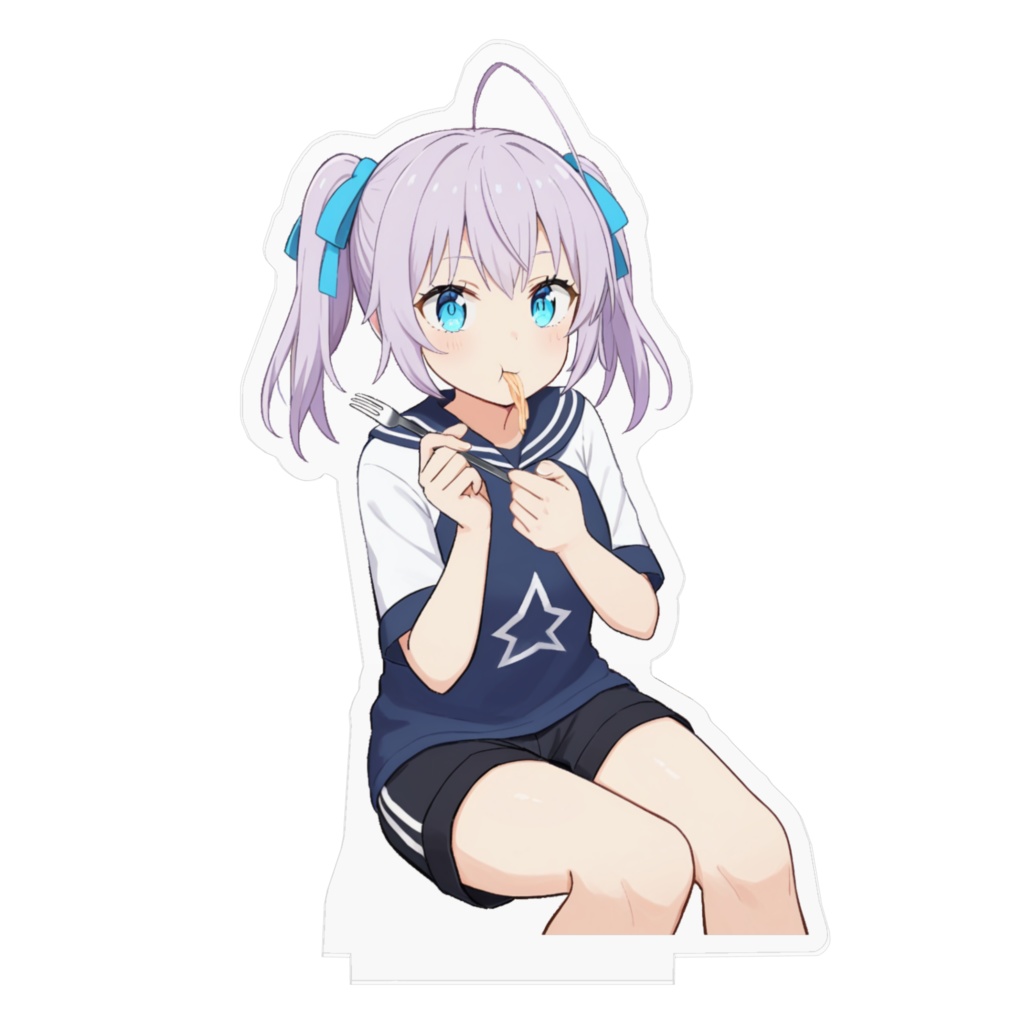 パスタ食べてる非実在宇宙系バーチャルYoutuberキリ子のアクリルフィギュア