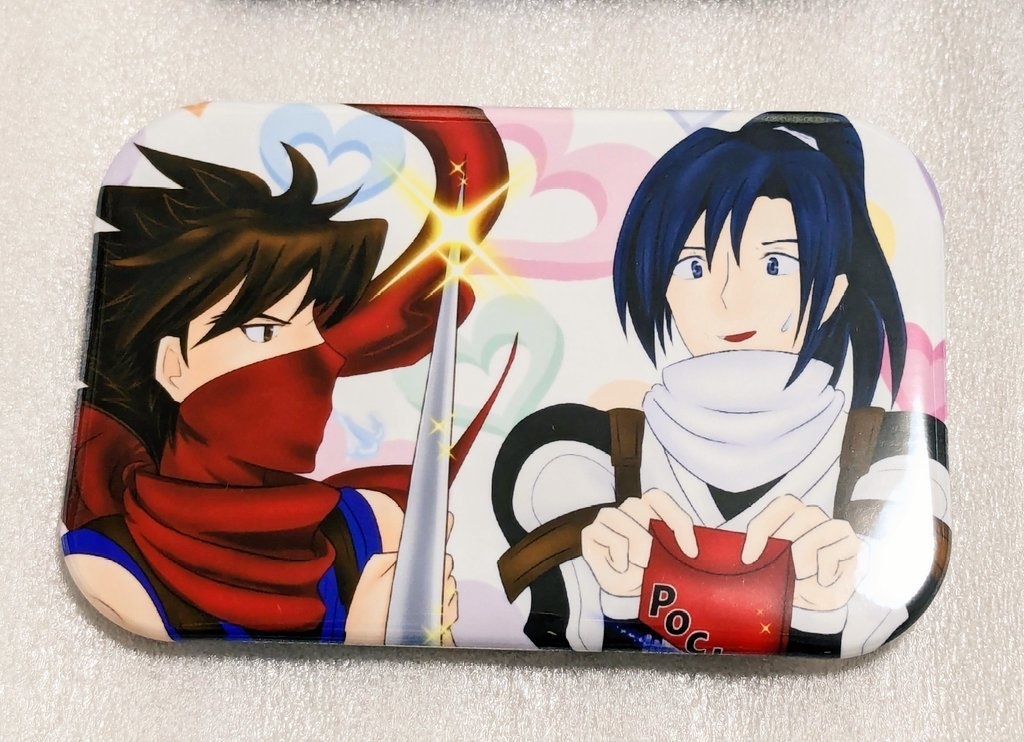 ストライダー飛竜&飛燕 スクエア缶バッジ