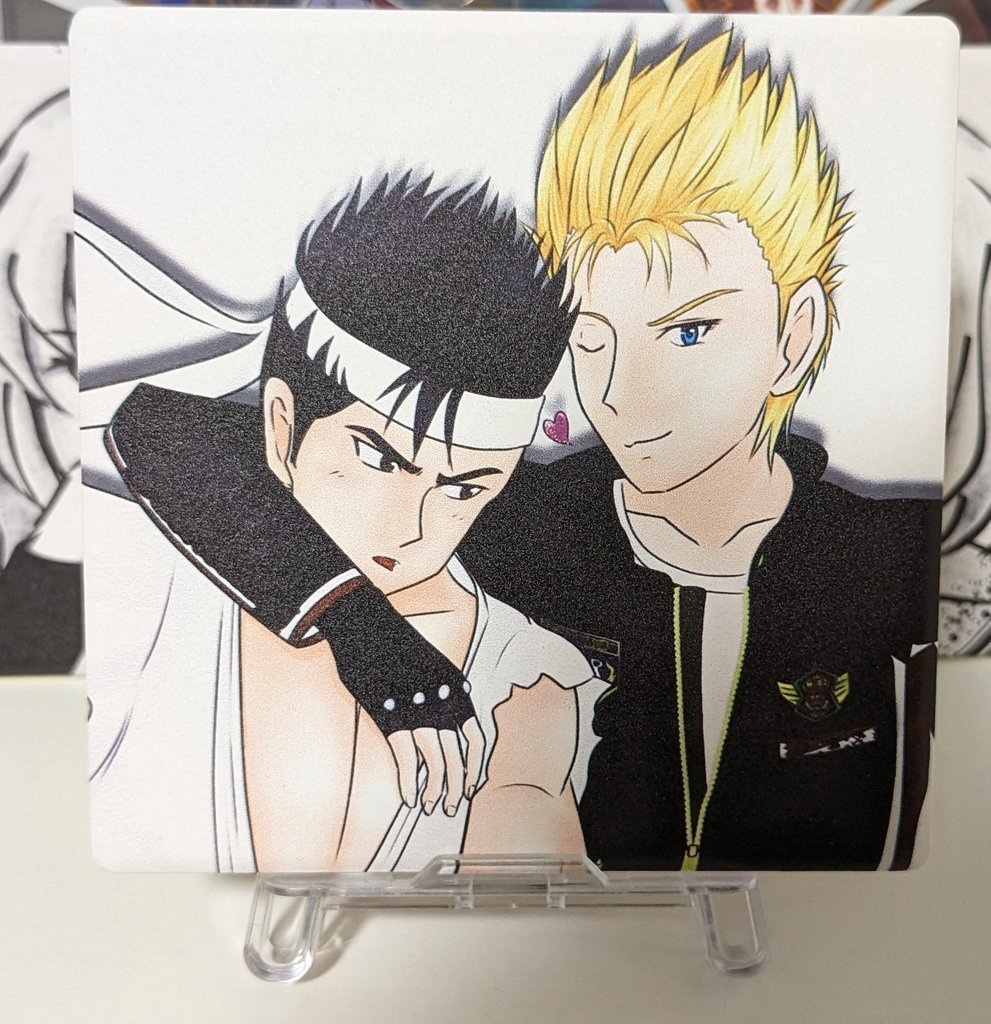 ジャキアキ角形コースター