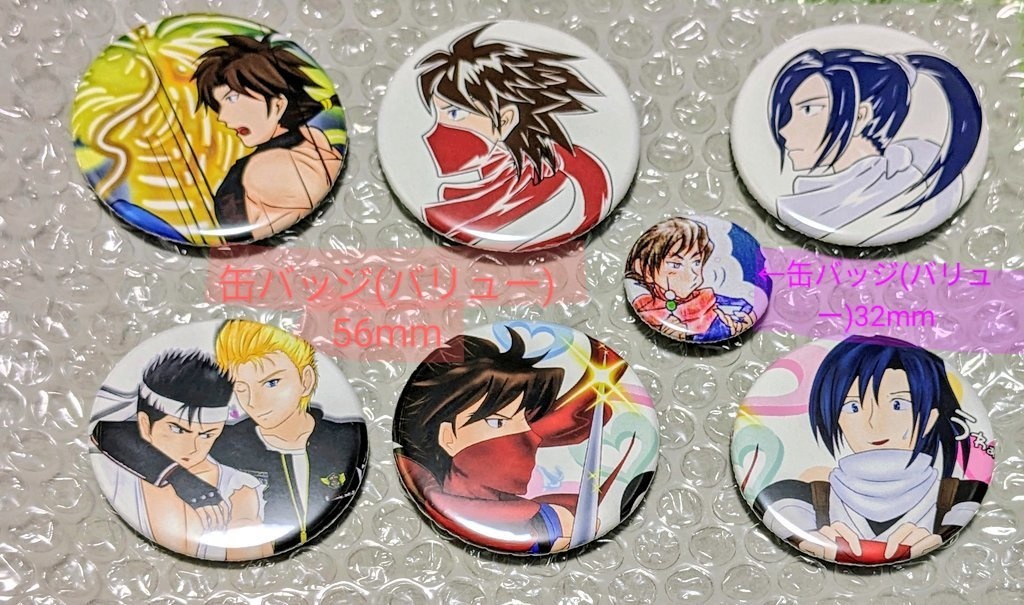 ストライダー飛竜、飛燕 バリュー缶バッジ(2種あり)