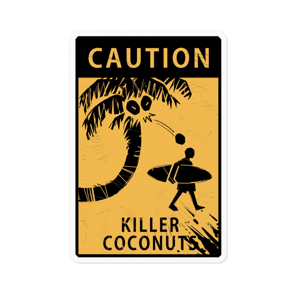 KILLER COCONUTS sticker