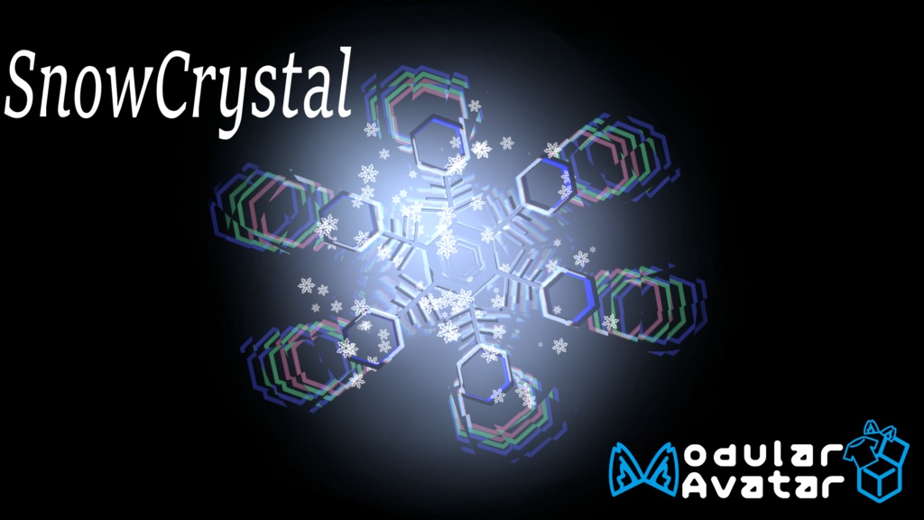 【VRChat想定】【MA対応】《SnowCrystal》