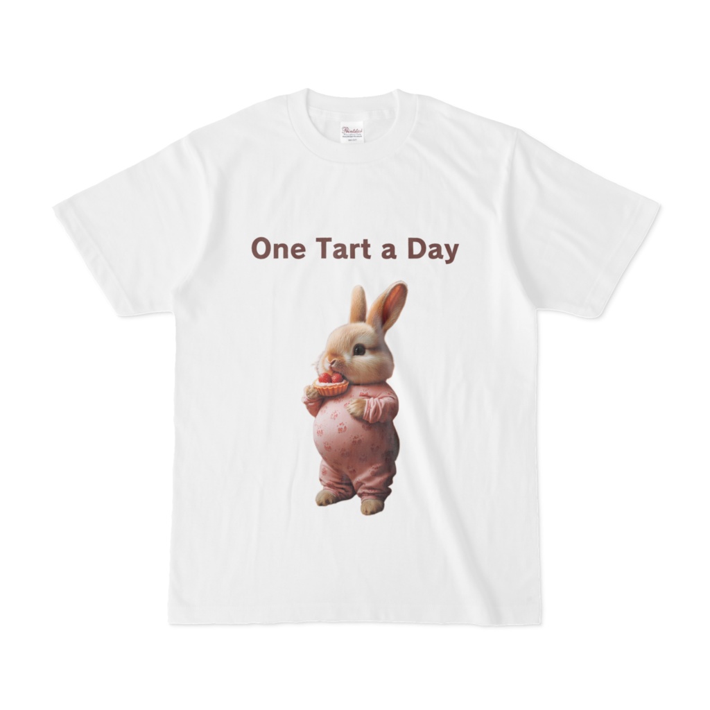 ぽんぽこうさぎ　Tシャツ【One Tart a Day】