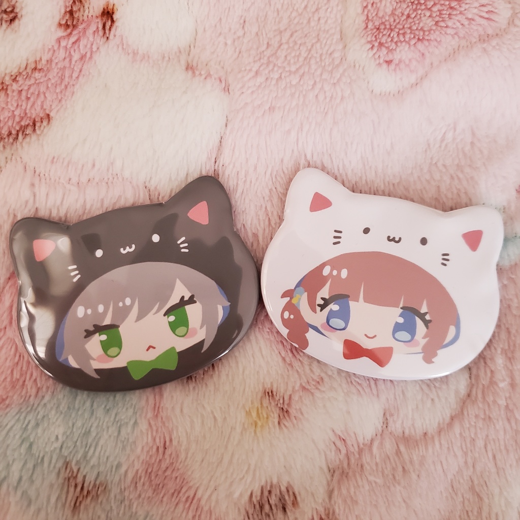 【INY・再販】しほなみ猫型缶バッジ