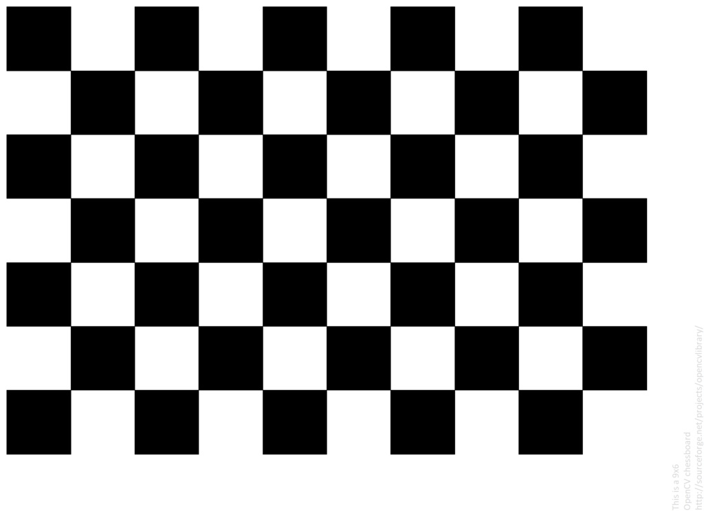 キャリブレーション用ターゲット（ChessBoard, A3サイズ）