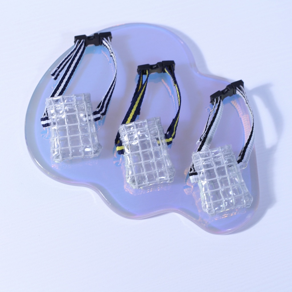 クリアメッシュサコッシュ WHITE