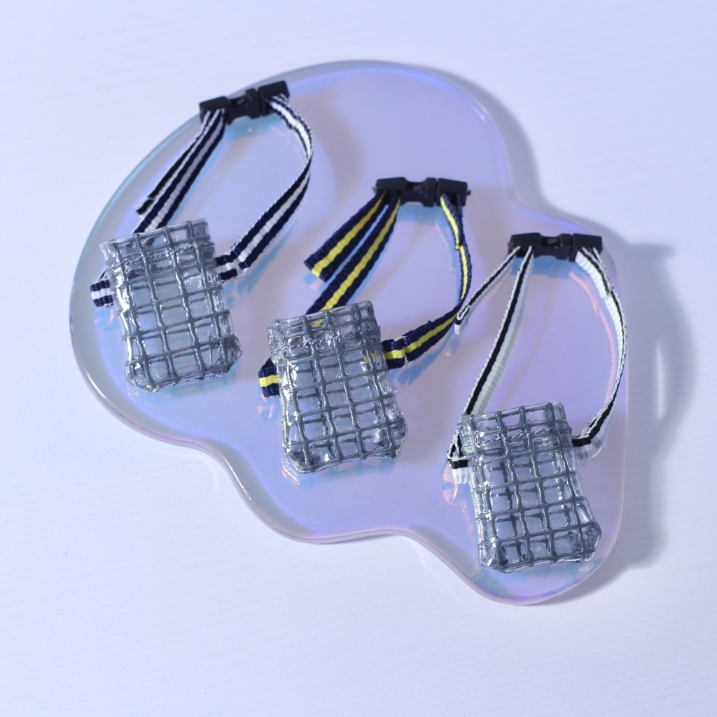 クリアメッシュサコッシュ BLACK