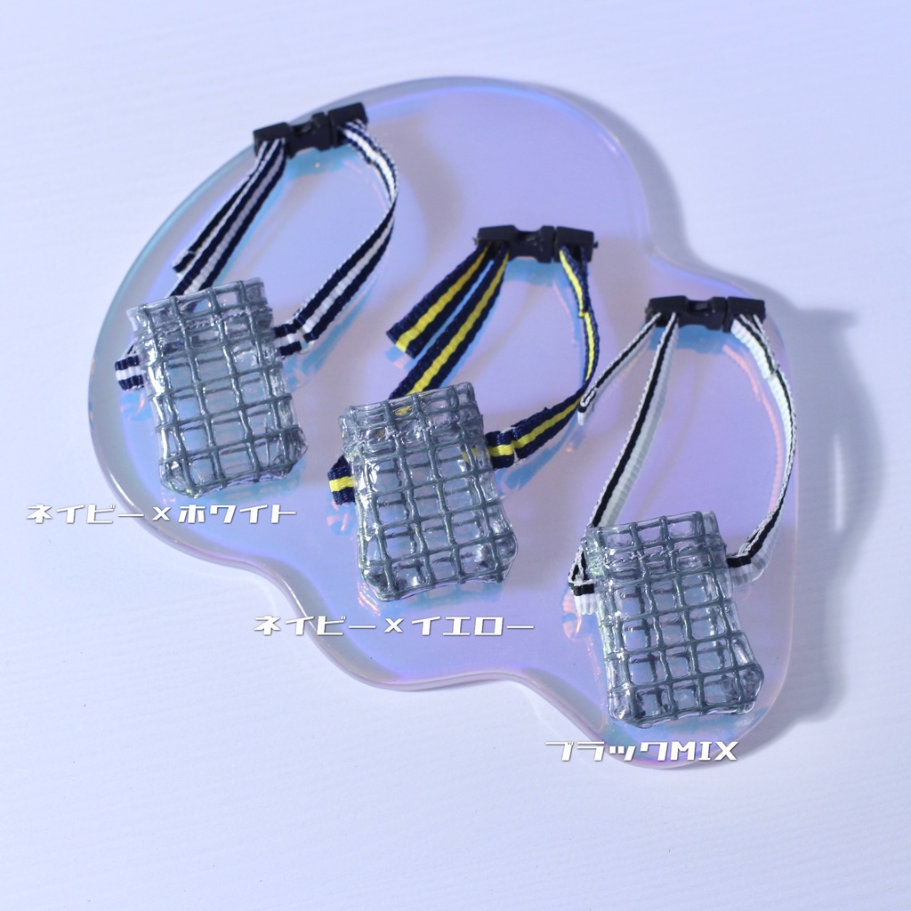 クリアメッシュサコッシュ BLACK