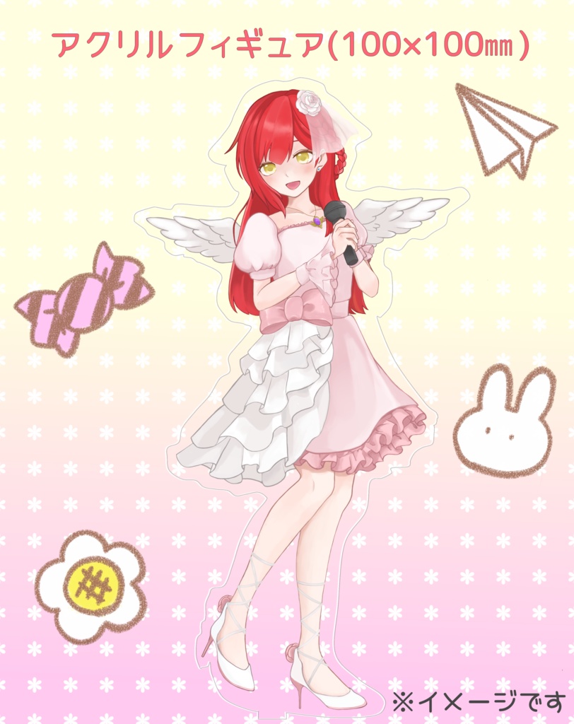 アイドル衣装かくしゃく アクリルフィギュア