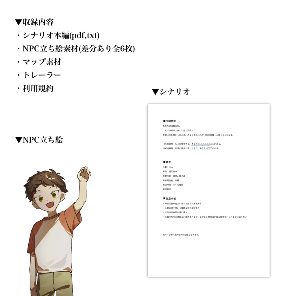 クトゥルフ神話TRPGシナリオ 『夏参り』【SPLL:E187347】
