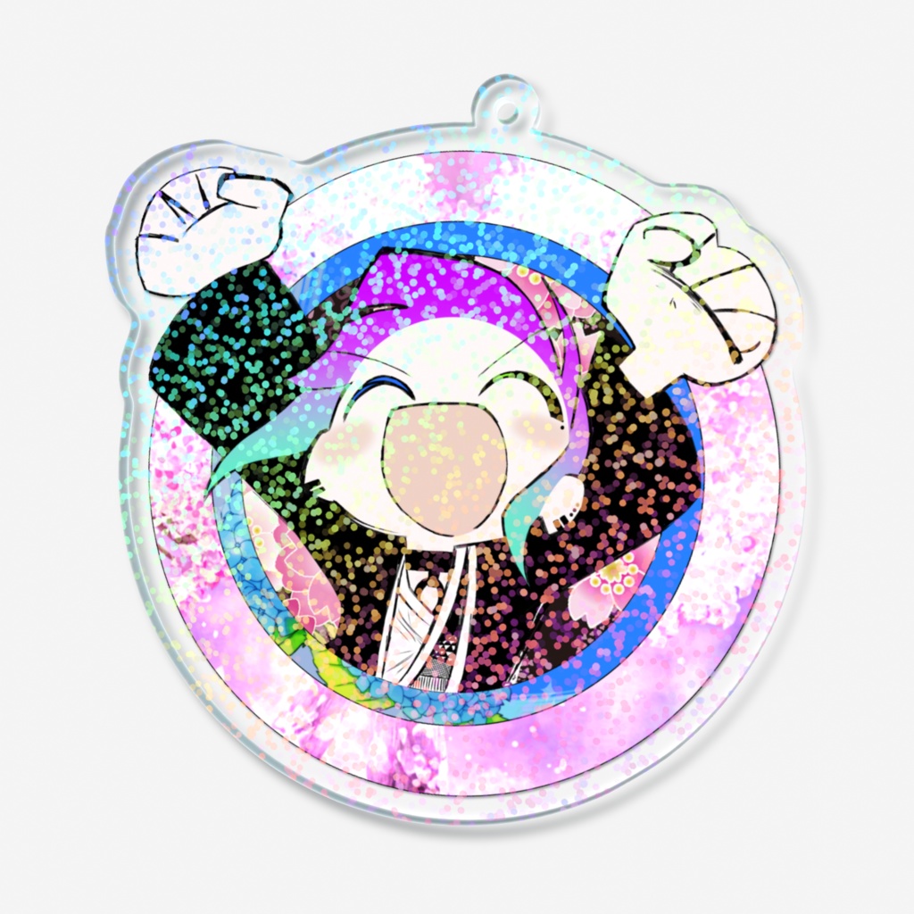 地獄太夫 (インターネット最高) ホログラムアクリルキーホルダー