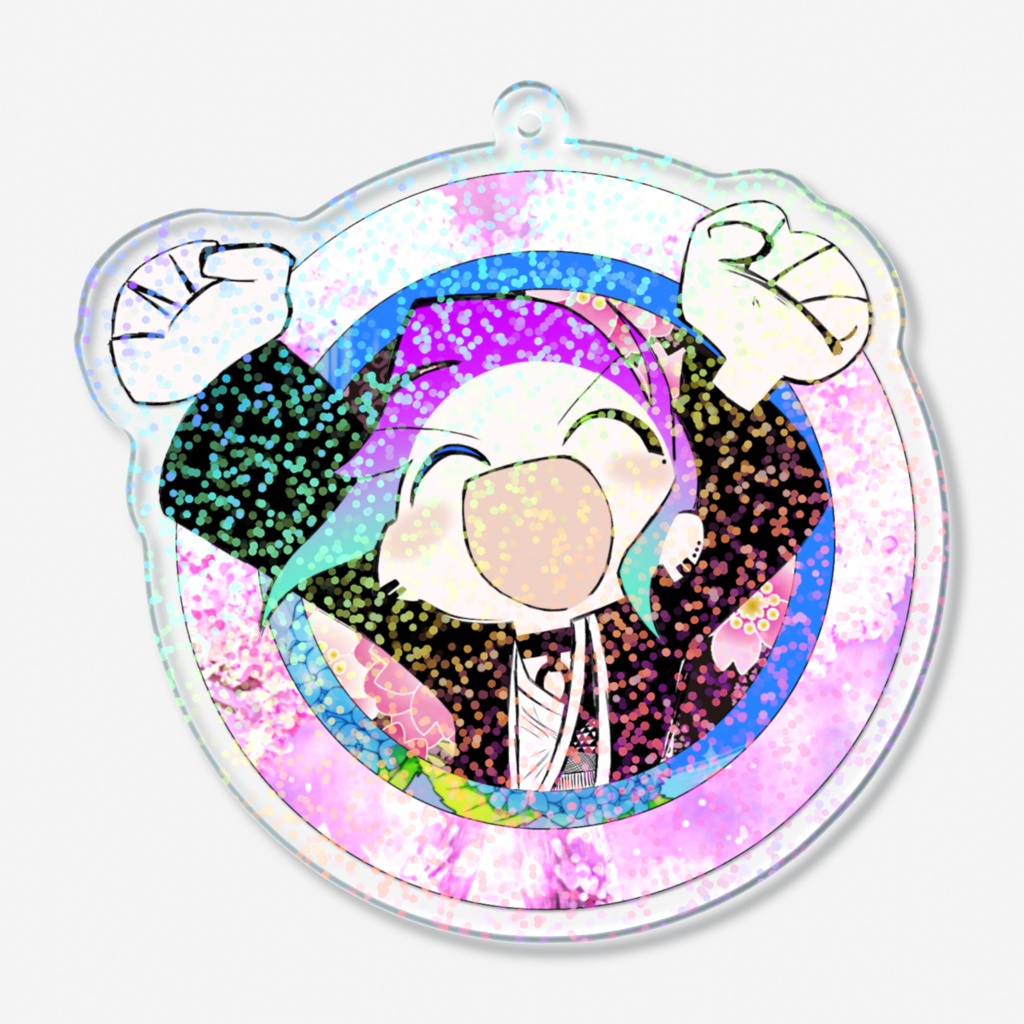 地獄太夫 (インターネット最高) ホログラムアクリルキーホルダー