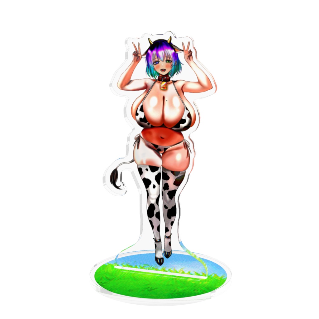 地獄太夫（女体化）牛柄ビキニアクリルスタンド