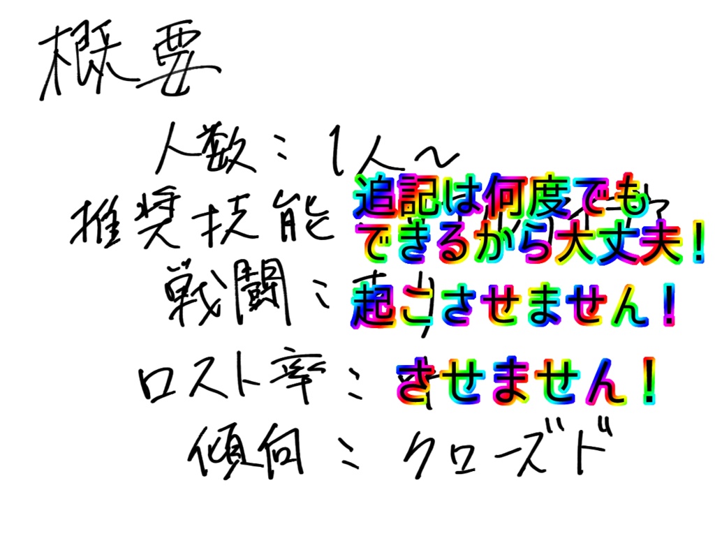 【CoCクローズド】白い部屋TAS