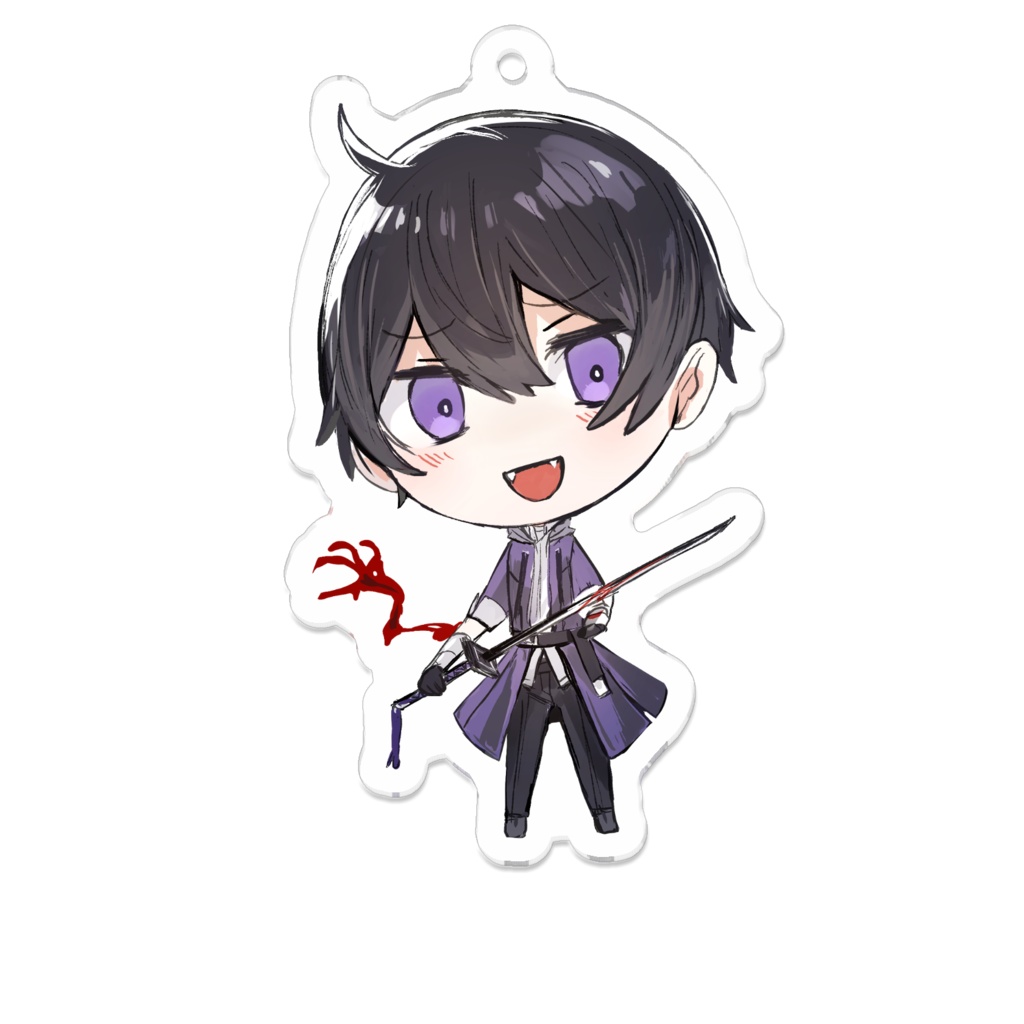 【オリジナル】影利　アクリルキーホルダー　70 x 70 (mm)