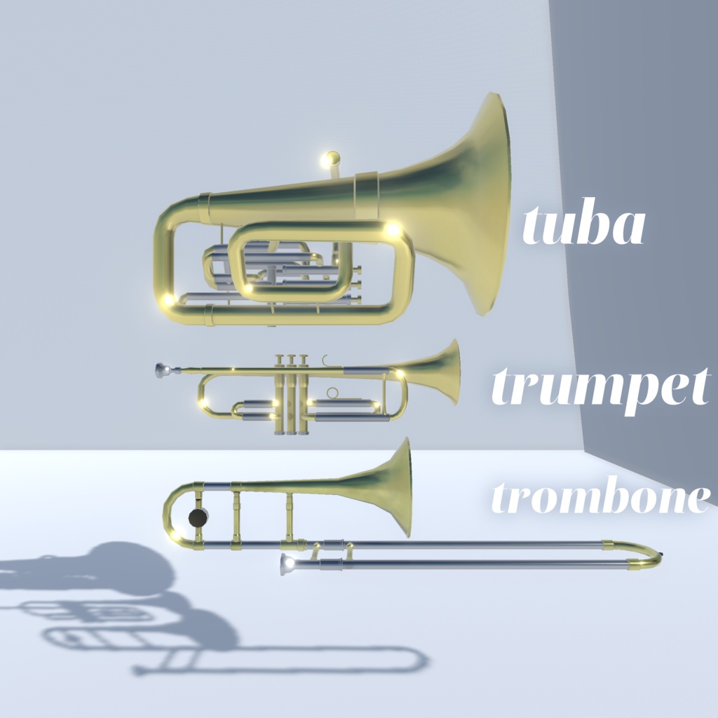 Brass Instrument Set