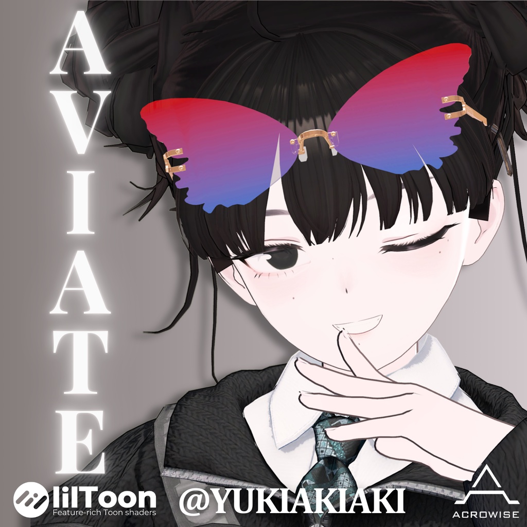 【VRChat向けアクセサリー】Aviate(サングラス)