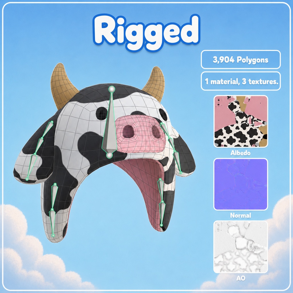 Cow Hat / 牛さん帽子