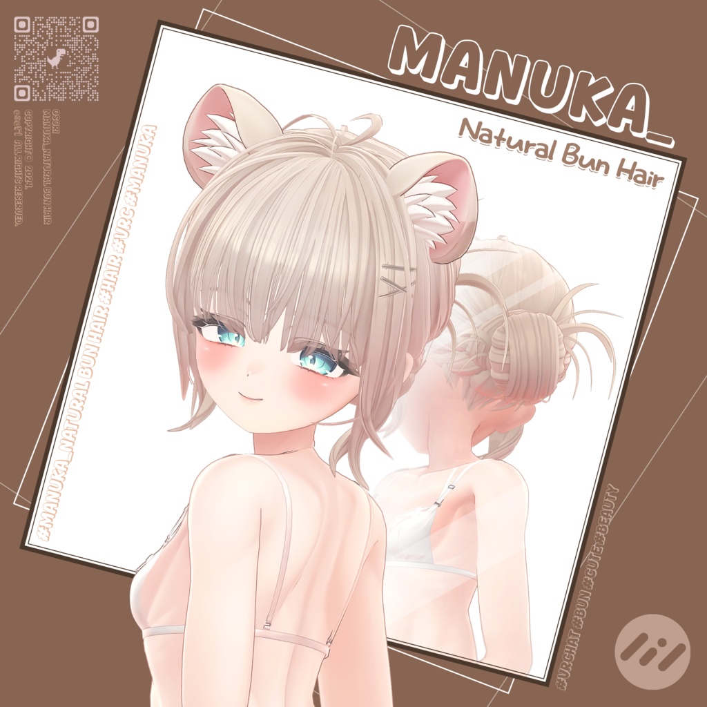 Natural BUN HAIR v1๐ฆกใ6ใขใใฟใผๅฏพๅฟใ