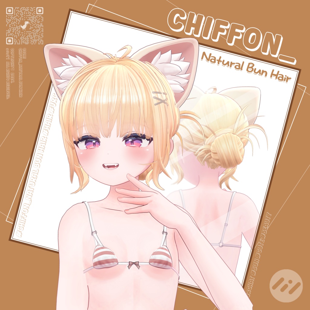 Natural BUN HAIR v1๐ฆกใ6ใขใใฟใผๅฏพๅฟใ