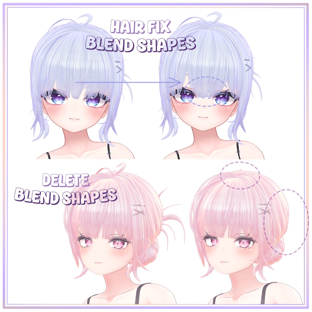 Natural BUN HAIR v1๐ฆกใ6ใขใใฟใผๅฏพๅฟใ