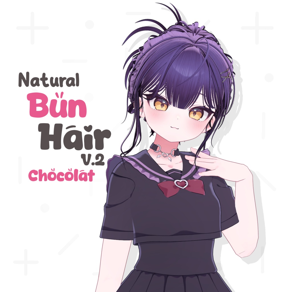 Natural Bun Hair [v2]🦡【10アバター対応】 缩略图 8
