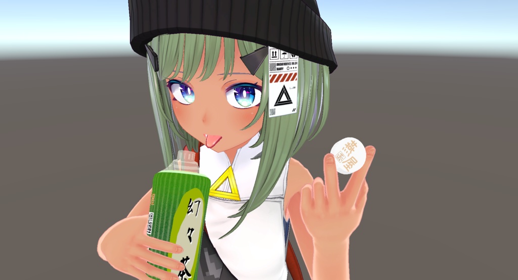 オリジナルお茶のペットボトルモデル