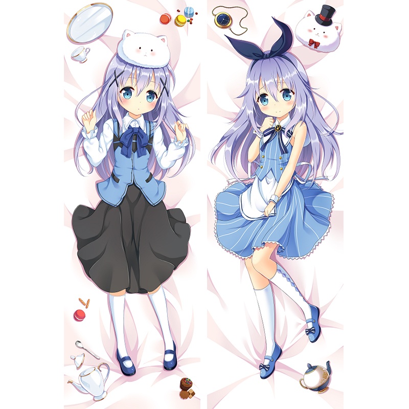 最初の 未開封品 fluffy×fluffy わき ごちうさ アリス チノ 抱き枕